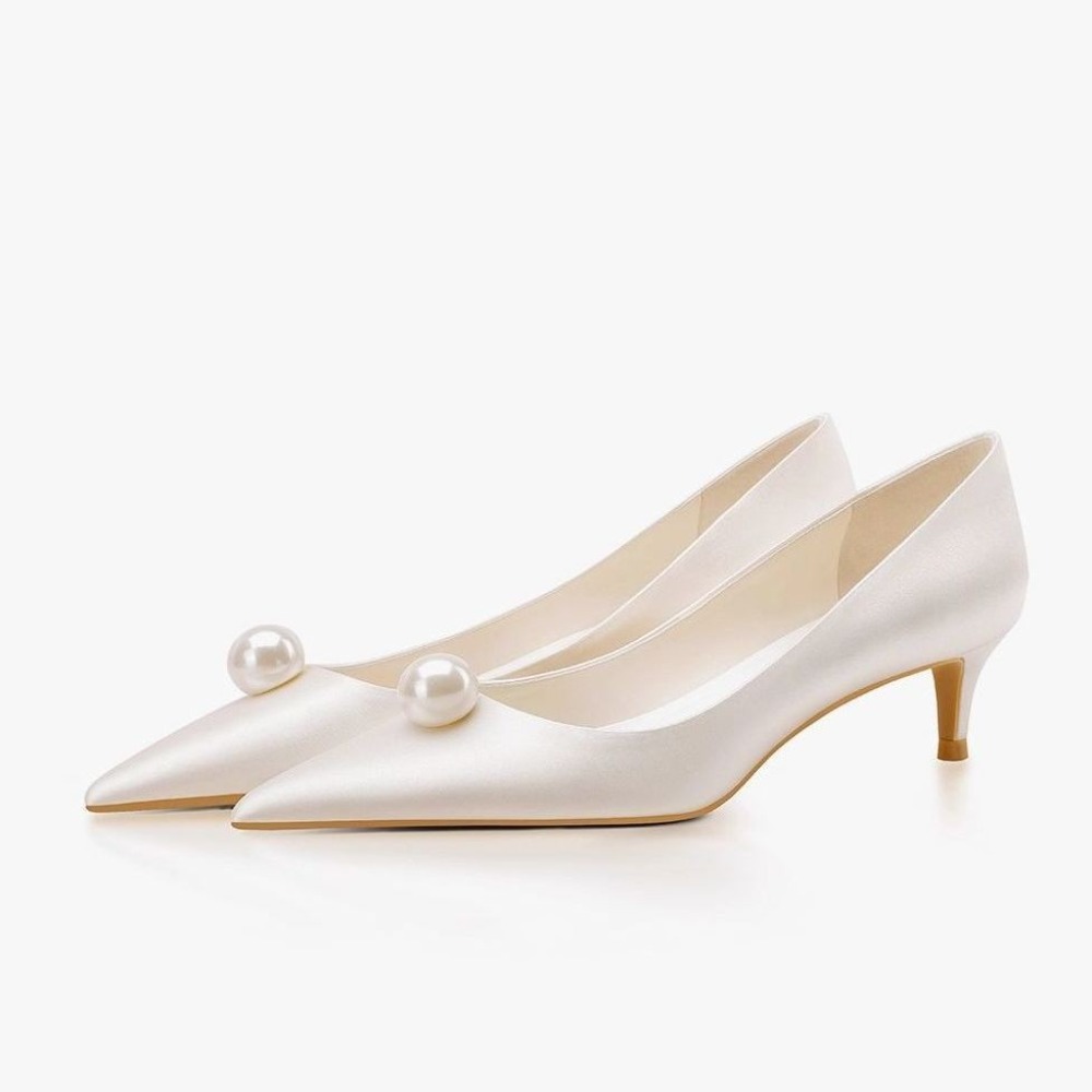 Slip Dress Satin - Nuove Scarpe da Sposa Bianche in
