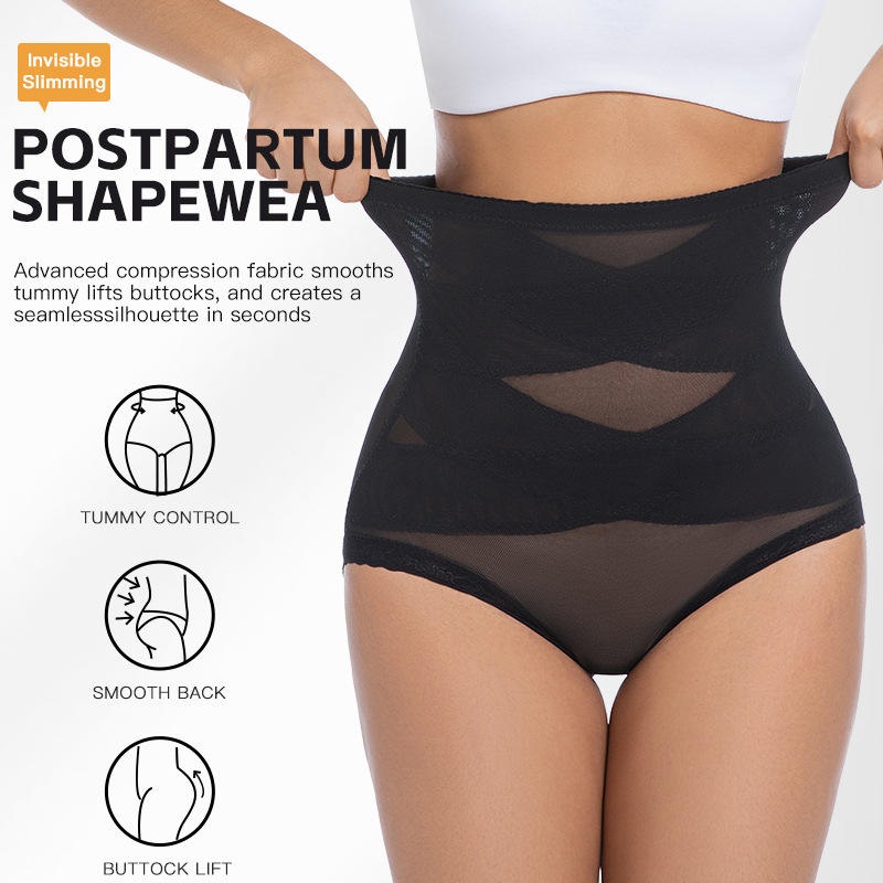 Seamless Underwear Women - Pantaloncini Modellanti a Vita Alta per