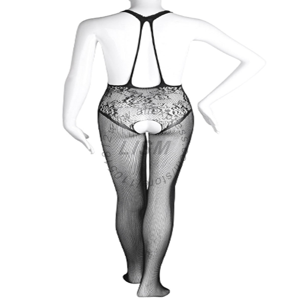 LISM Body Sexy con Scollo all' - Bodystocking Fishnet recensione e prezzo
